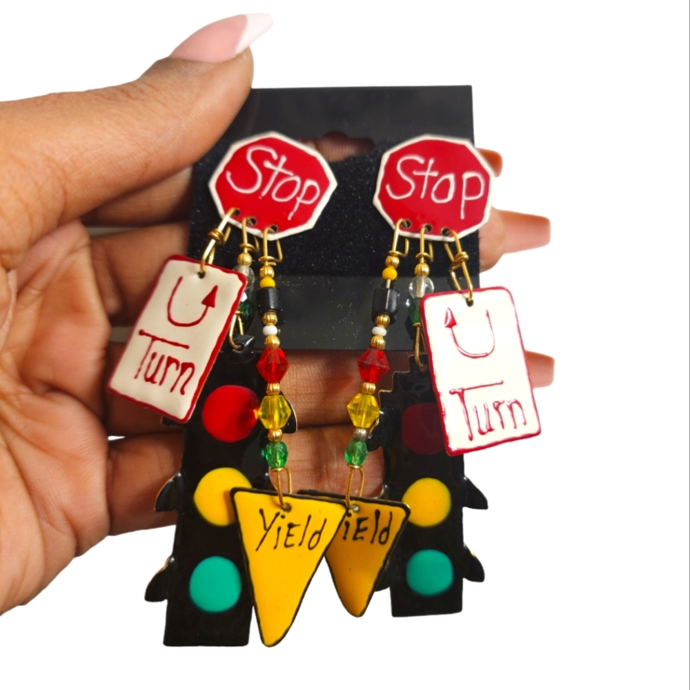 "Lunch at the Ritz" Signal Earrings
